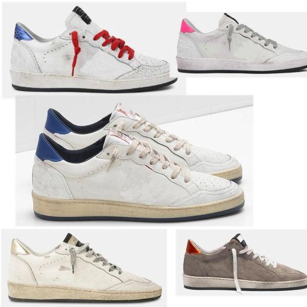 new designer drity shoes white italy golden classic do -old dirty sneakers glitter with shearling leat goldenity gooseity owib, Black